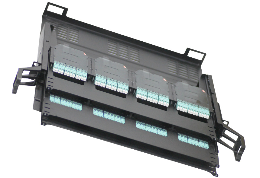 144F 1U 19'' MTP - LC Module Fiber Optical Patch Panel