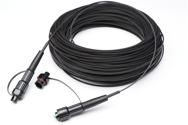 FastConnect Precon FTTA Pre-assembled IP67 Fiber Optic Cable FO Drop External Bayonet Type SC/APC